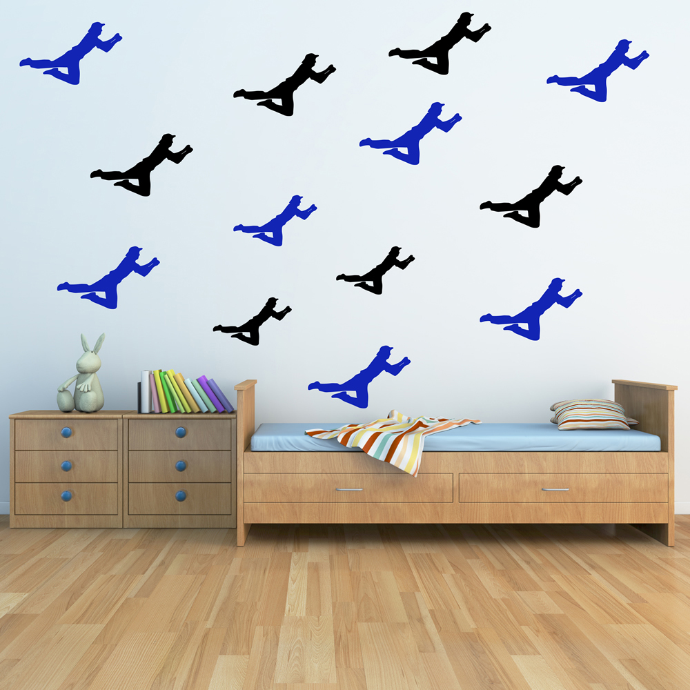 Cricket Fielder Sports Wall Sticker Pack
