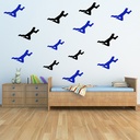 Cricket Fielder Sports Wall Sticker Pack