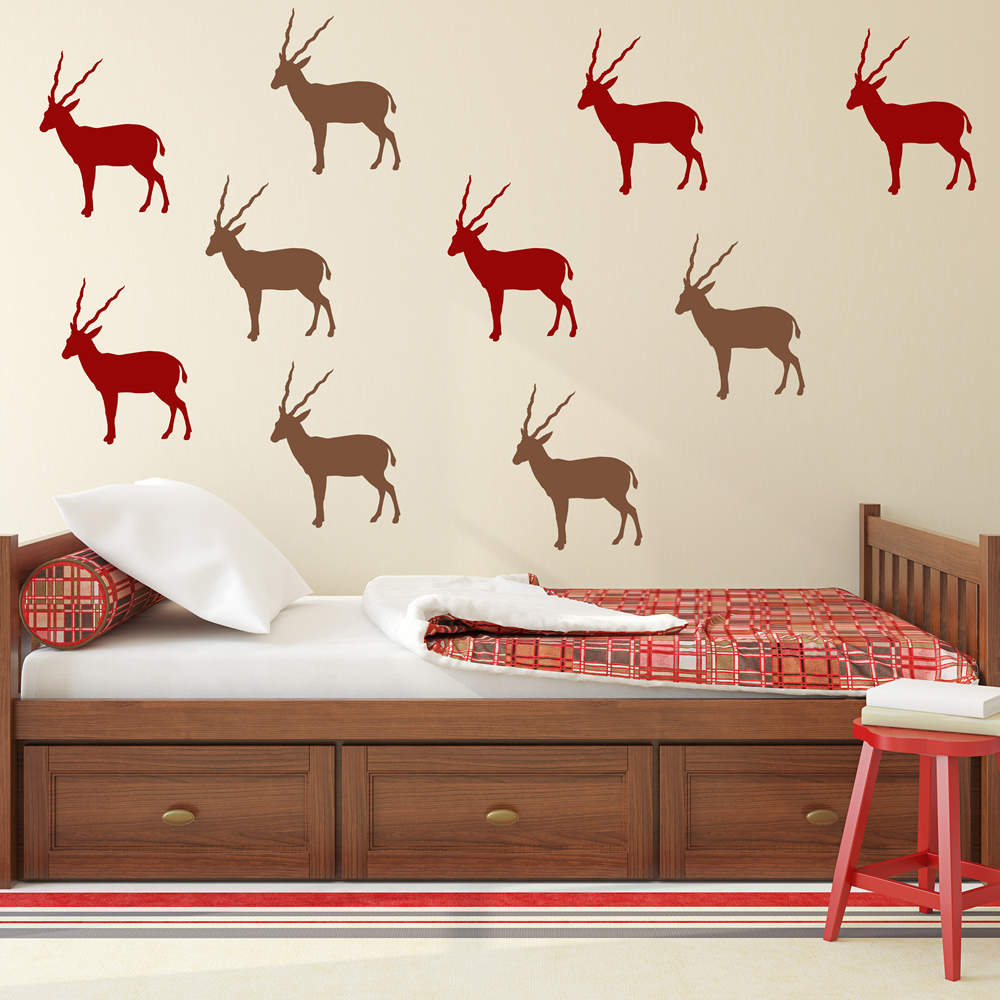 Antelope Wild Animal Wall Sticker Pack