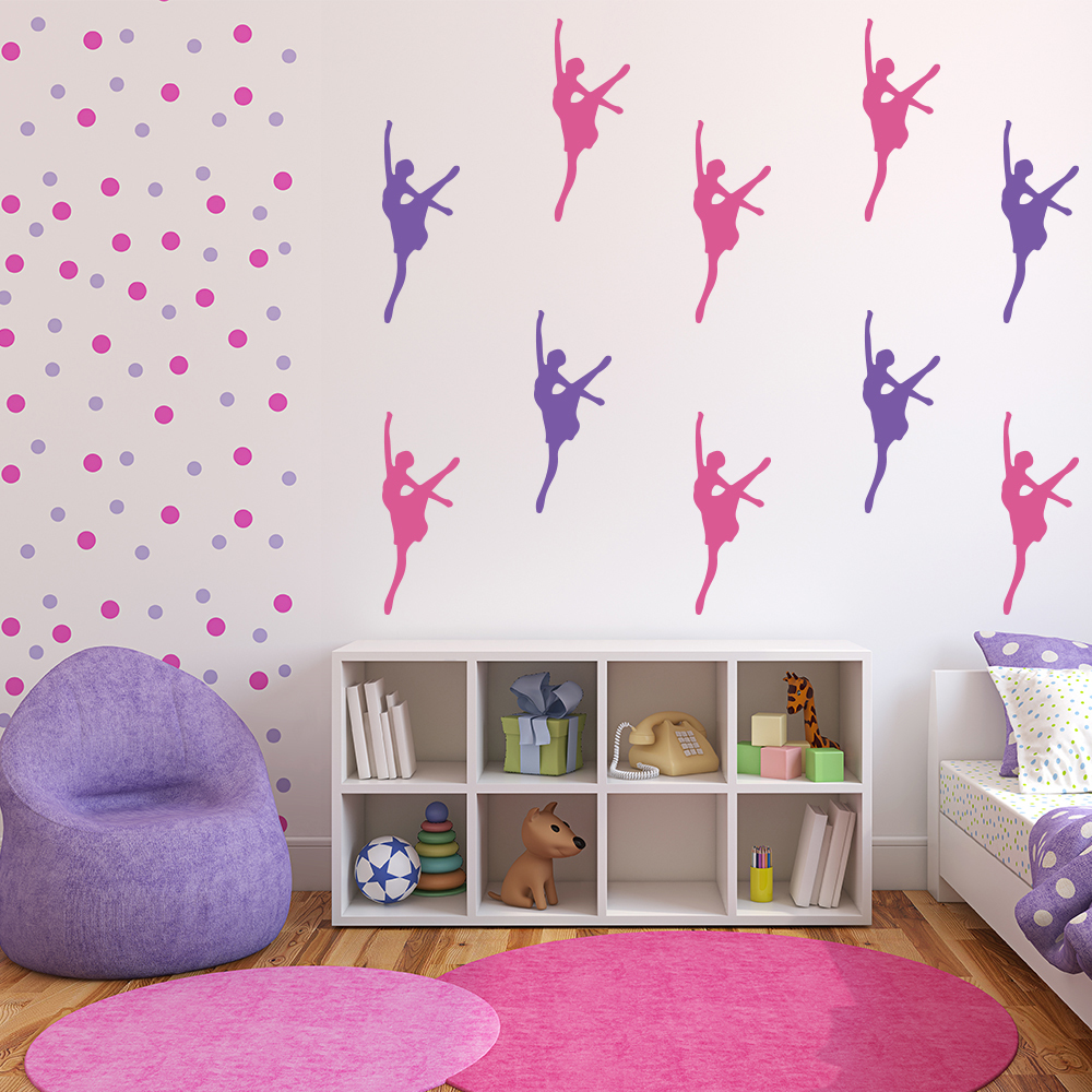 Ballerina Pose Ballet Dance Wall Sticker Pack