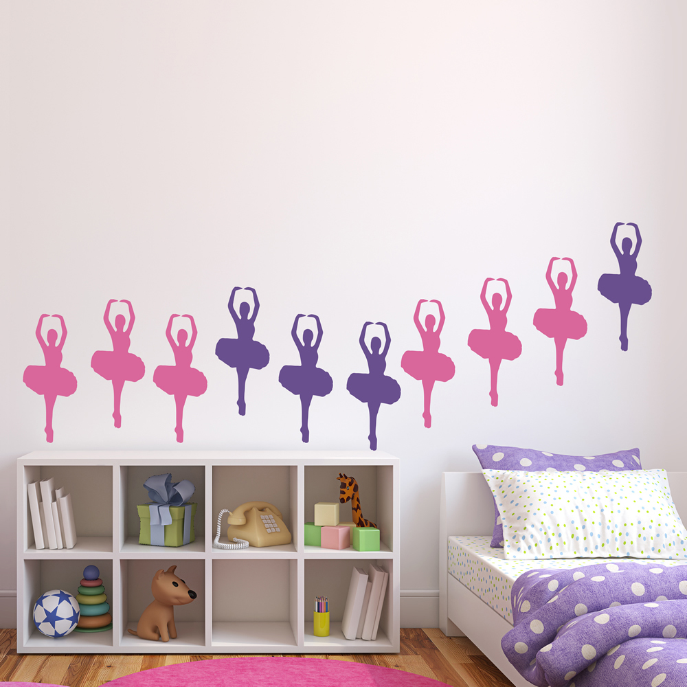 Ballerina Dance Ballet Wall Sticker Pack