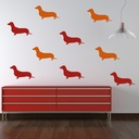 Dachshund Dog Wall Sticker Pack