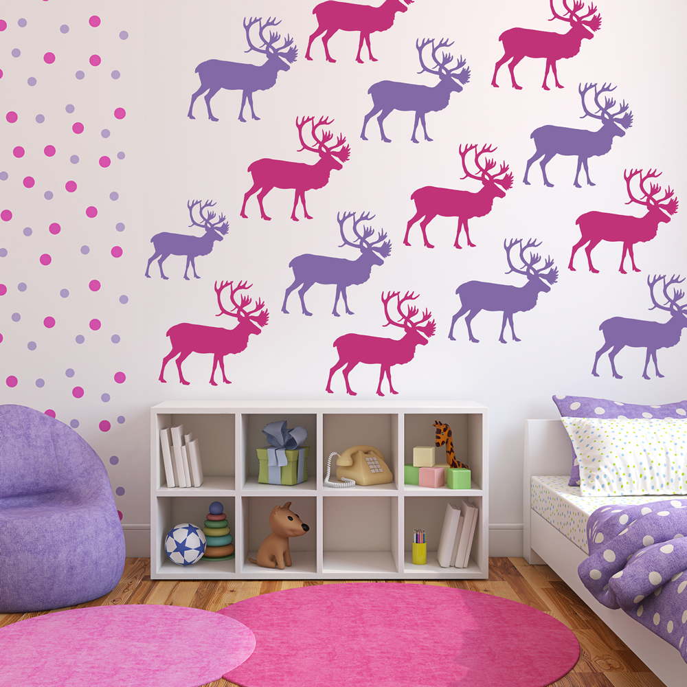 Deer Woodland Animals Wall Sticker Pack