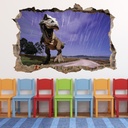 T-Rex Hunt Dinosaur 3D Hole In The Wall Sticker