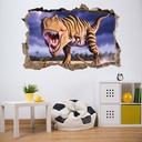T-Rex Roar 3D Hole In The Wall Sticker