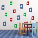 Diamond Card Card Games Wall Sticker Pack