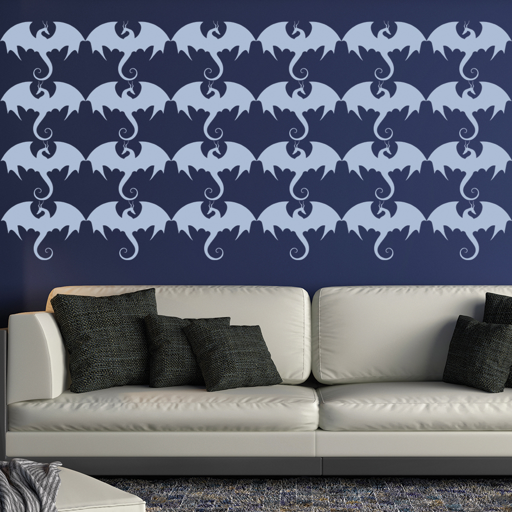 Dragon Fantasy Monster Wall Sticker Pack