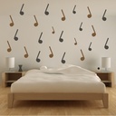 Crotchet Musical Notes Wall Sticker Pack