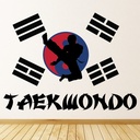 Taekwondo Design Martial Arts Wall Sticker