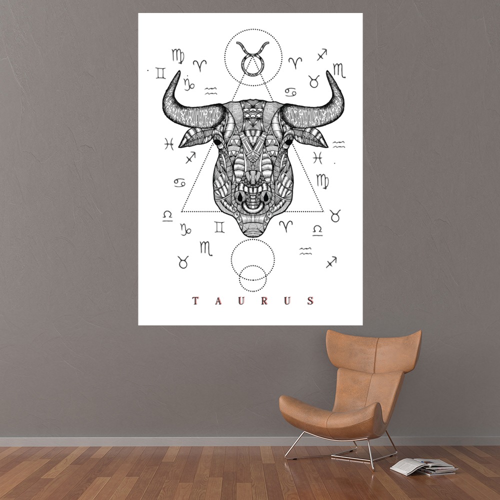 Taurus Wall Sticker by Rebecca Sutton