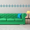 Fleur De Lis Tile Decorative Flower Wall Sticker Pack