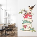 Teacup Bird Cute Wall Sticker