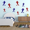 Footballer Sports Football Wall Sticker Pack