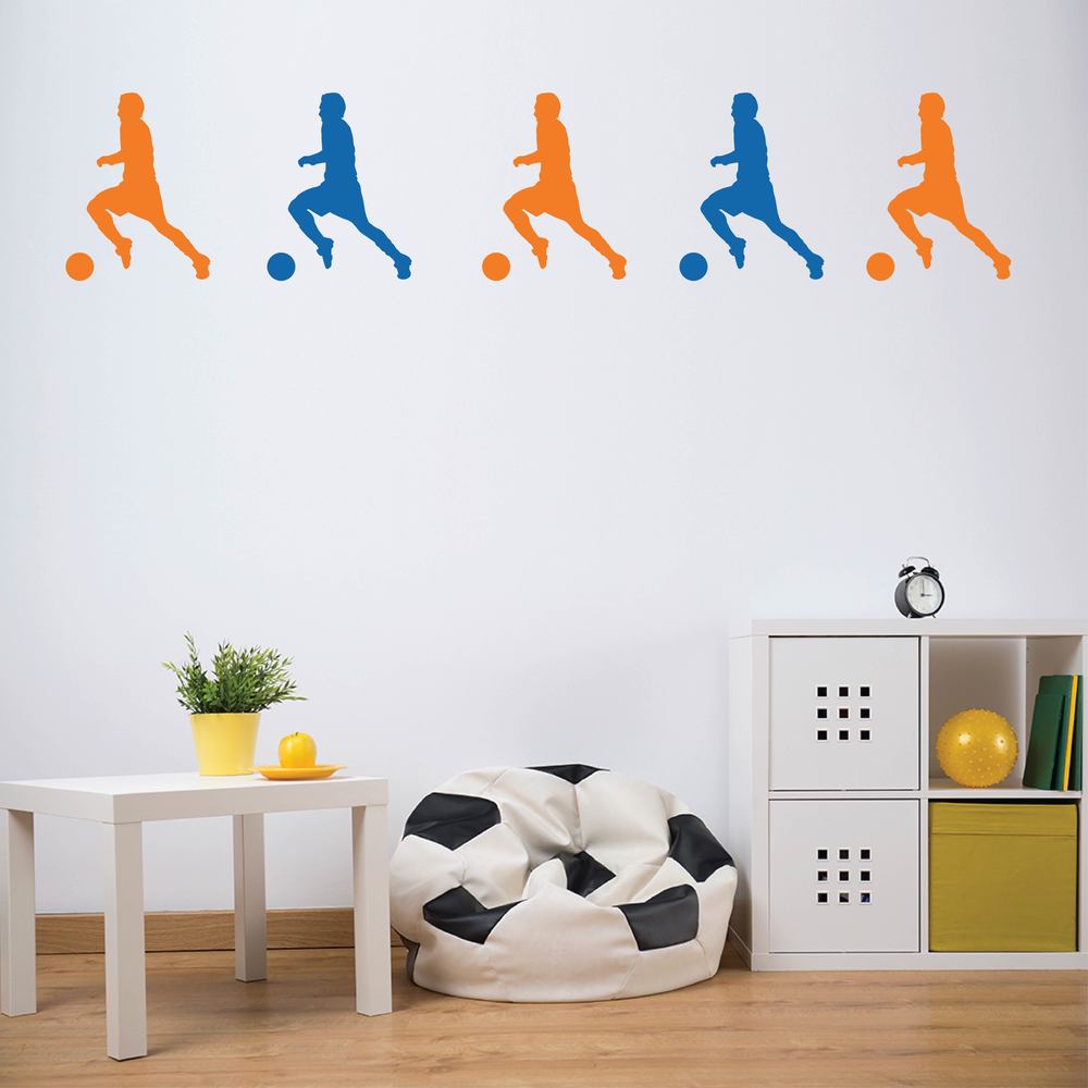 Football Player Sports Wall Sticker Pack