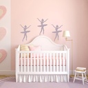 Girls Ballerina Ballet Dance Wall Sticker Pack