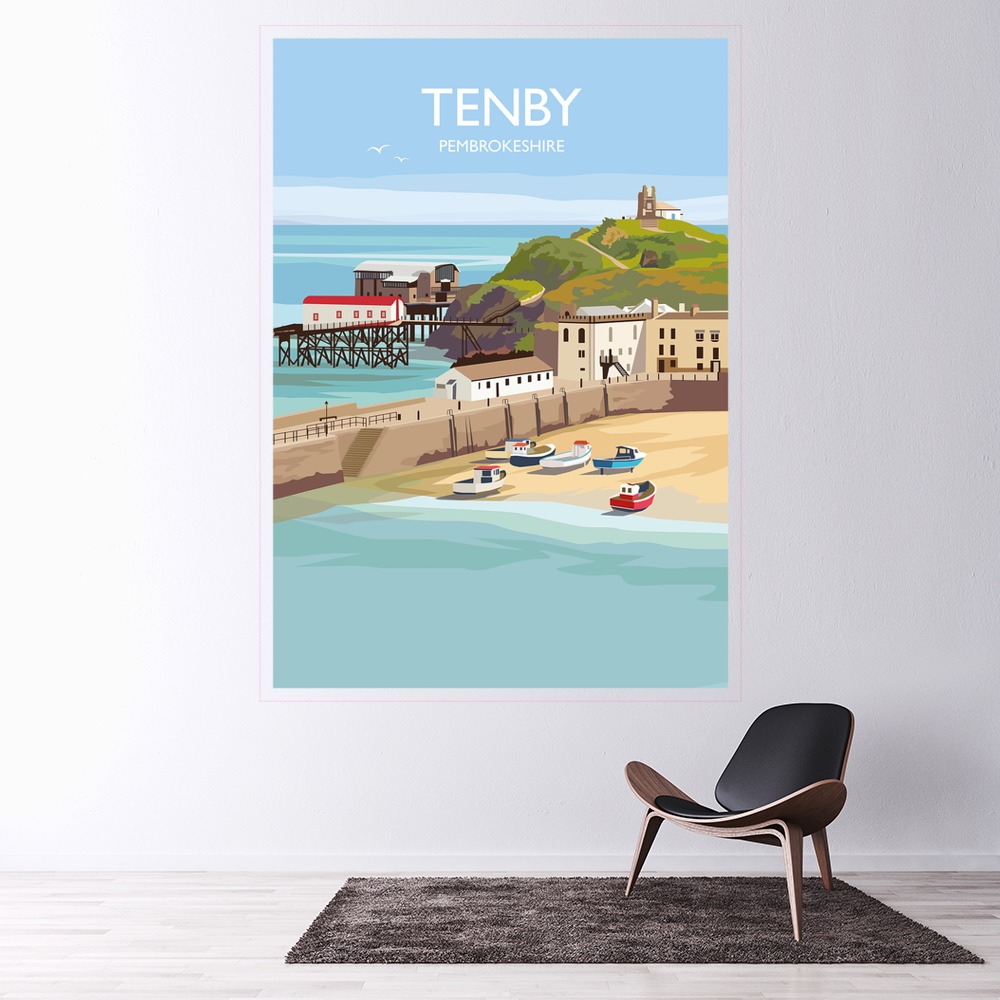Tenby Wall Sticker by Julia Seaton