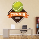 Tennis Club Sports Logo Wall Sticker