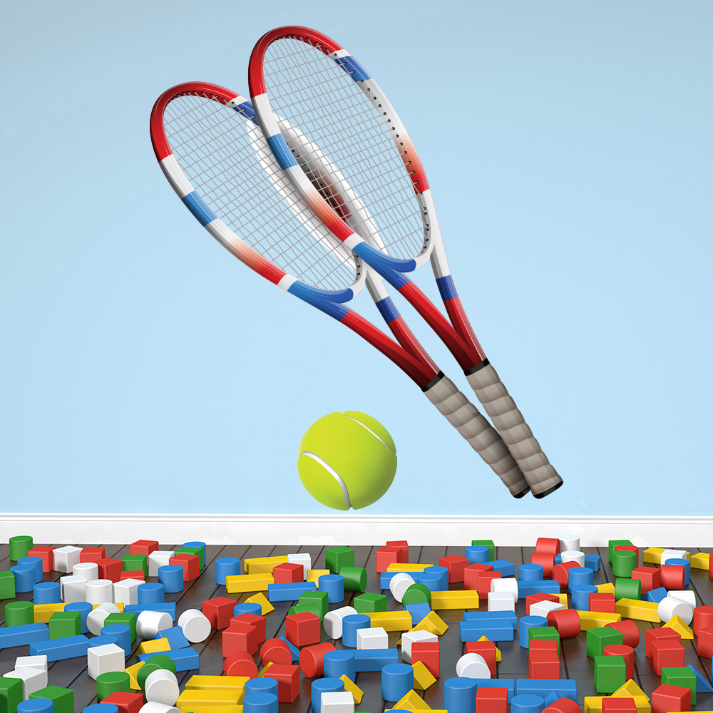 Tennis Rackets Wall Sticker