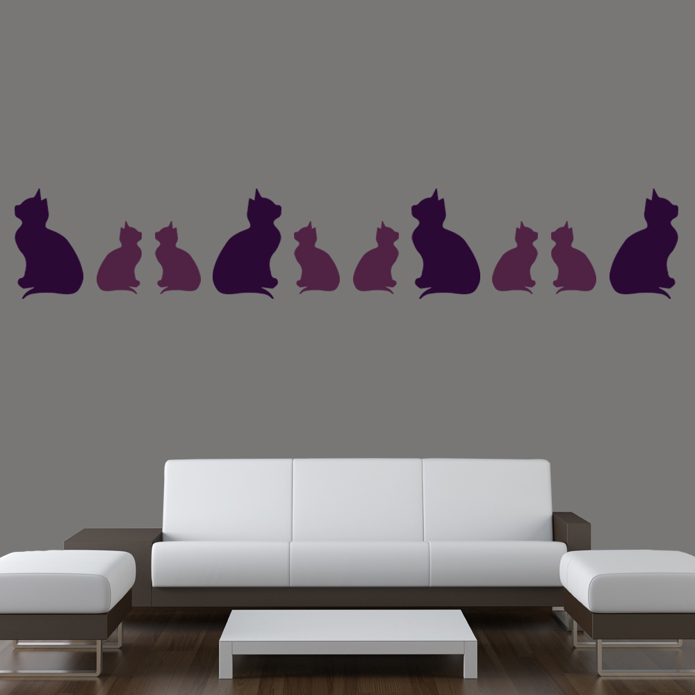 Kitten Cat Animals Pets Wall Sticker Pack