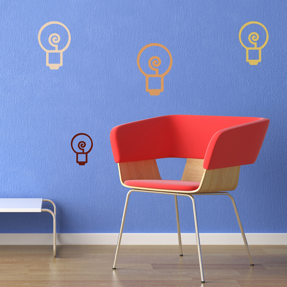 Lightbulb School Nursery Wall Sticker Pack - Mod4