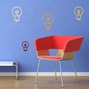 Lightbulb School Nursery Wall Sticker Pack - Mod4