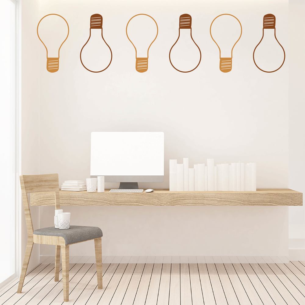 Lightbulb School Nursery Wall Sticker Pack - Mod5