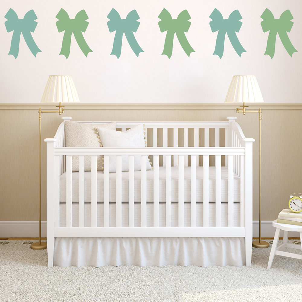 Ribbon Princess Bow Wall Sticker Pack