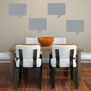 Speech Bubble Rectangle Shape Wall Sticker Pack