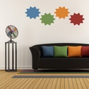 Speech Bubble Star Shape Wall Sticker Pack