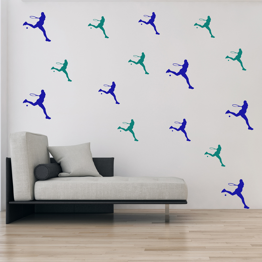 Tennis Player Tennis Wall Sticker Pack