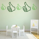 Thumbs Up School Nursery Wall Sticker Pack