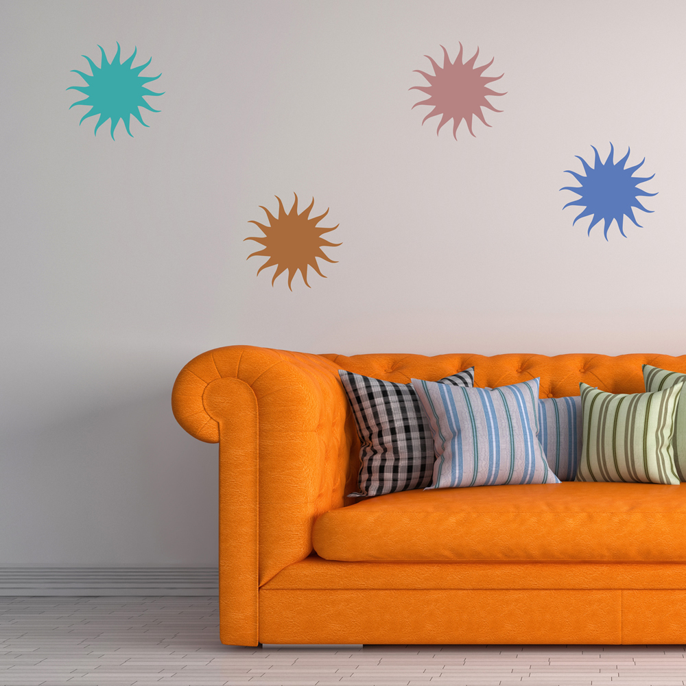 Sun Weather Wall Sticker - Mod4