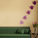 Tea Pot Food Drink Wall Sticker Pack