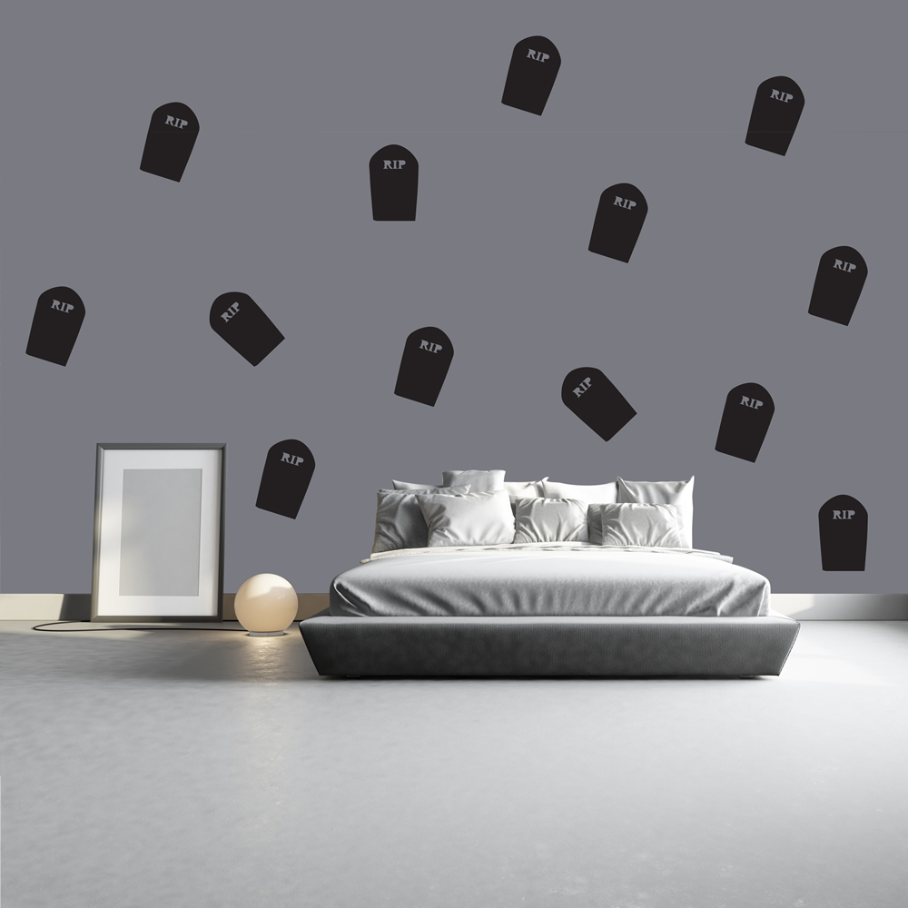 Tombstone Halloween Wall Sticker