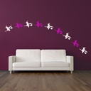 Witch & Broomstick Halloween Wall Sticker - Mod5