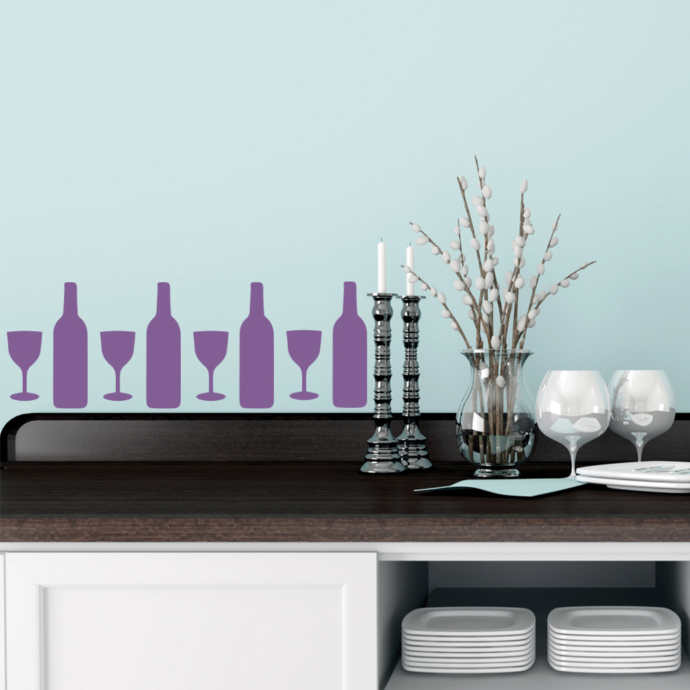 Wine Food Drink Wall Sticker Pack