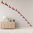 Reindeer Festive Christmas Wall Sticker Pack