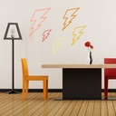 Lightning Weather Symbol Wall Sticker Pack