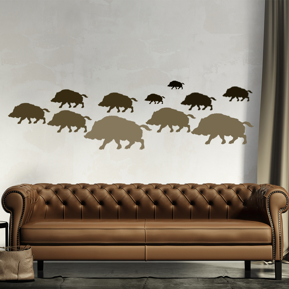 Wild Boar Farm Animals Wall Sticker Pack