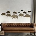 Wild Boar Farm Animals Wall Sticker Pack