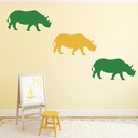 Rhino Safari Animals Wall Sticker Pack