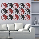 Ying Yang Love Heart Wall Sticker Pack