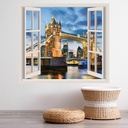 Tower Bridge London 3D Window Wall Sticker