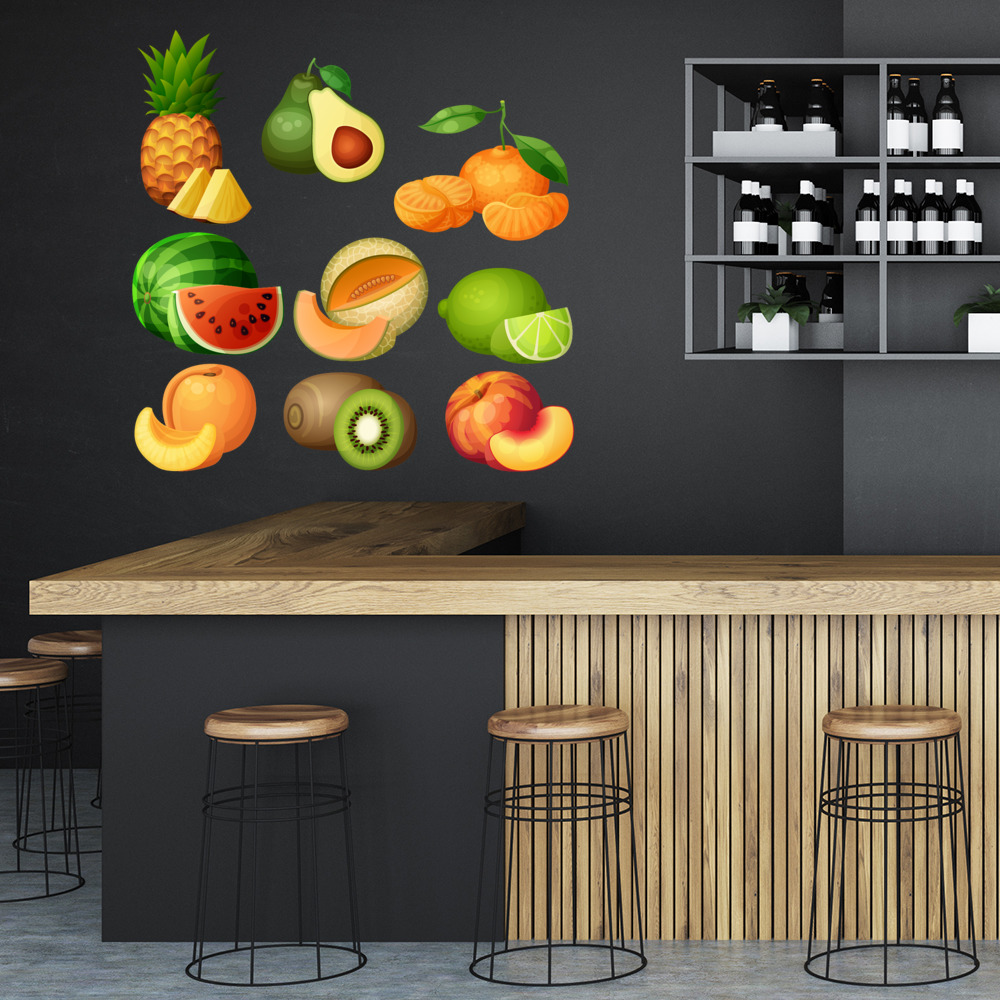 Tropical Fruits Wall Sticker Set