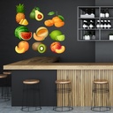 Tropical Fruits Wall Sticker Set