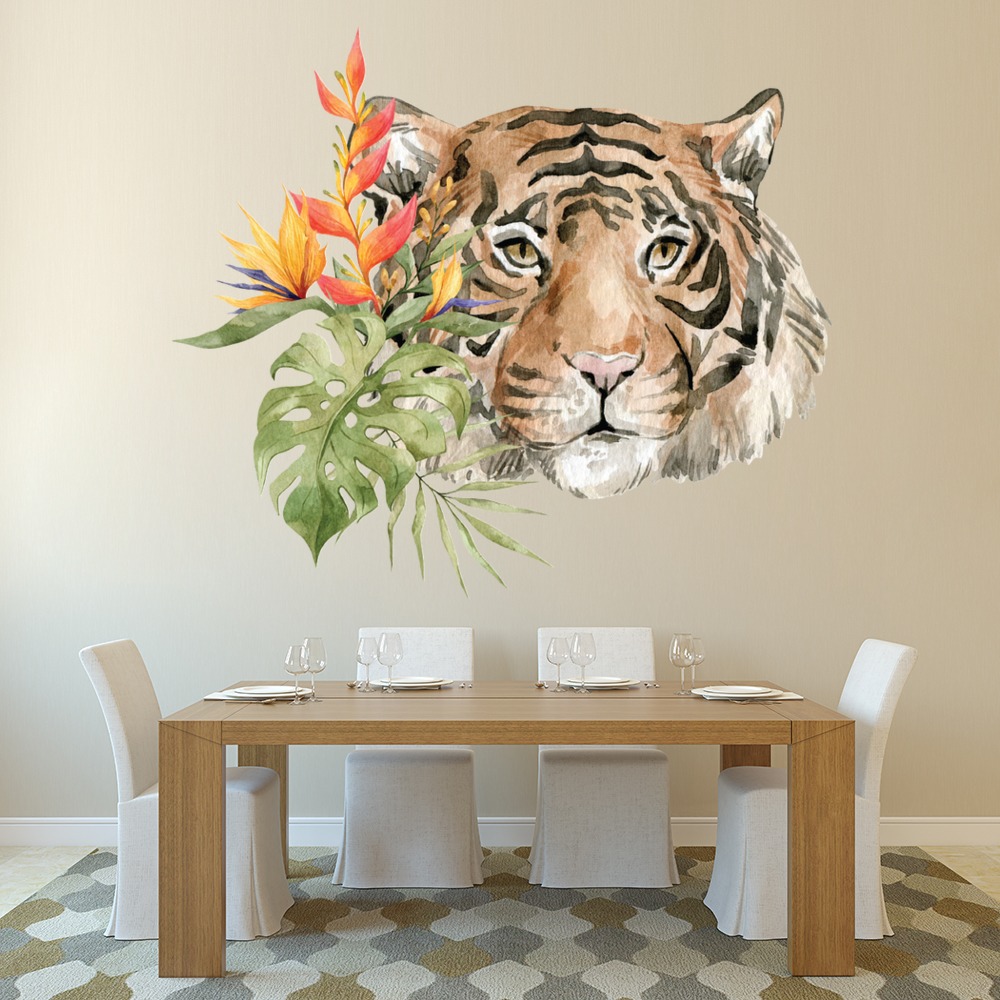 Tropical Tiger Wall Sticker