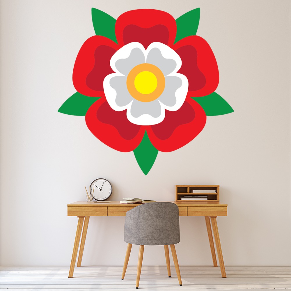 Tudor Rose History Wall Sticker