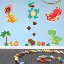 Tyrannosaurus Rex Roar Dinosaur Wall Sticker Set