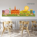 Vienna City Skyline Austria Landmarks Wall Sticker