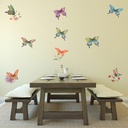 Vintage Butterfly Wall Sticker Set